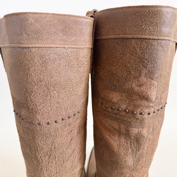 Junk Gypsy by Lane She Who Is Brave Suede Cowboy Boots Women 11 Tan - Picture 11 of 15